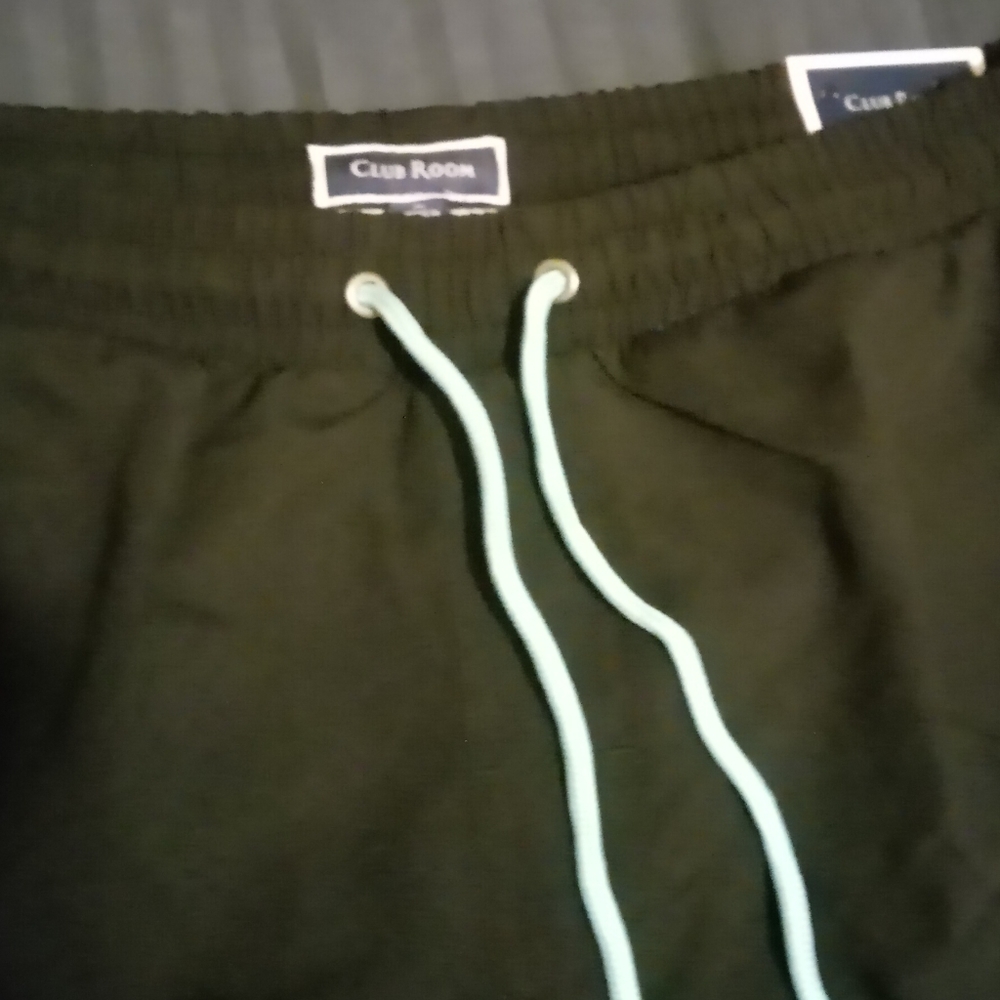 Macy's Club Room Quick-Dry Swim Shorts, Med